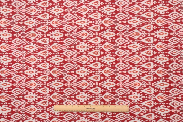 Richloom Medallion Printed Polyester Outdoor Fabric in Red