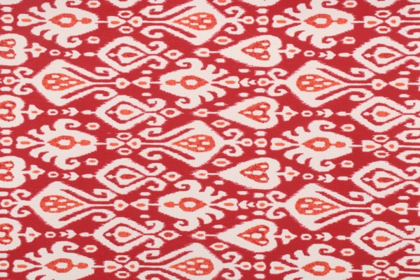 Richloom Medallion Printed Polyester Outdoor Fabric in Red