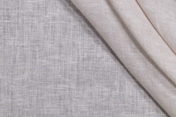 Lino Textiles Augusta-Scrim Sheer Linen Drapery Fabric in Oatmeal