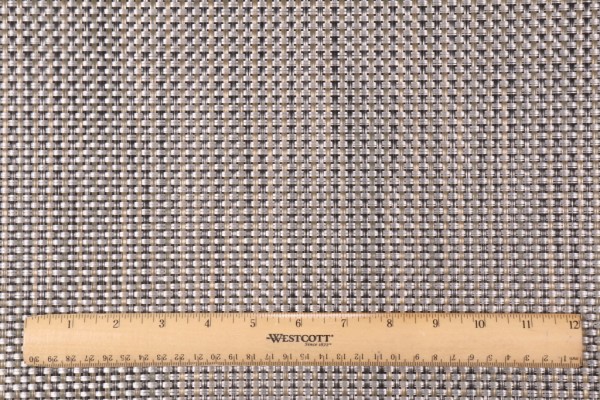 Phifertex Wicker Weave Cane Wicker Woven Vinyl Mesh Sling Chair Outdoor Fabric in Aluminum