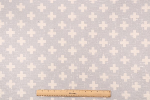Novogratz Umbria Printed Chenille Upholstery Fabric in Pearl