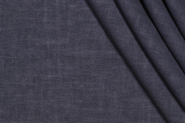 Covington Jefferson Linen Woven Drapery Fabric in 57-Smokey Blue