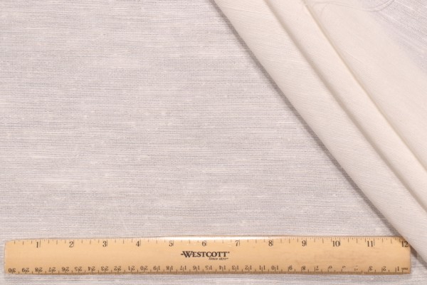 Covington Mulberry Woven Drapery Fabric in 101-Antique White