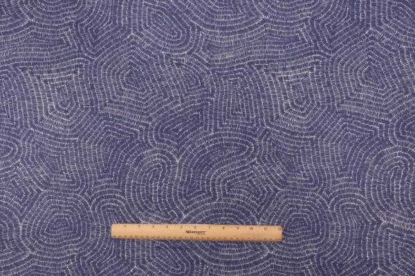 Terrasol - Lanzarote Printed Acrylic Outdoor Fabric in Indigo