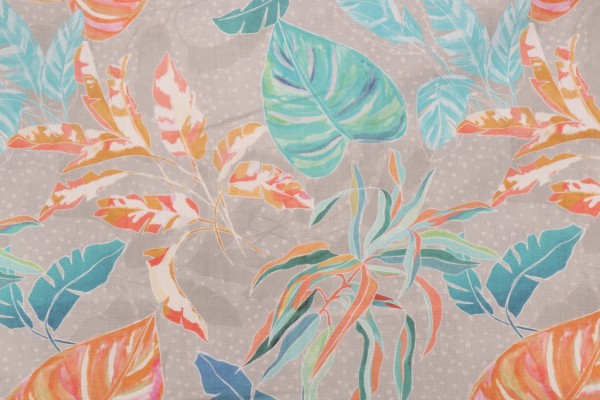 Terrasol - Tahiti Printed Acrylic Outdoor Fabric in Turquoise