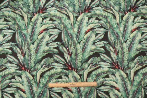 Terrasol - Frond Printed Acrylic Outdoor Fabric in Midnight