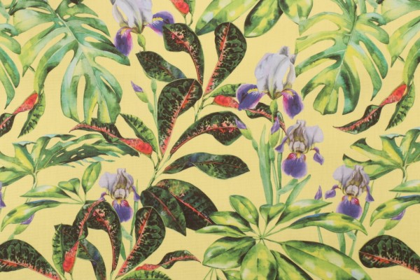 Terrasol - Kaui Printed Acrylic Outdoor Fabric in Pineapple