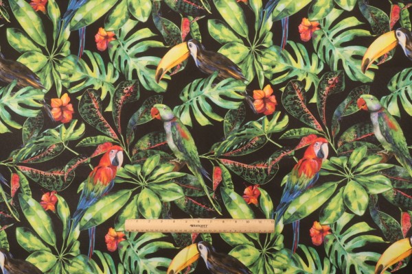 Terrasol- Sri Lanke Printed Acrylic Outdoor Fabric in Midnight