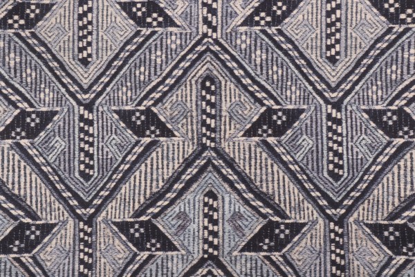 PK Lifestyles Anatalya Printed Cotton Drapery Fabric in Indigo