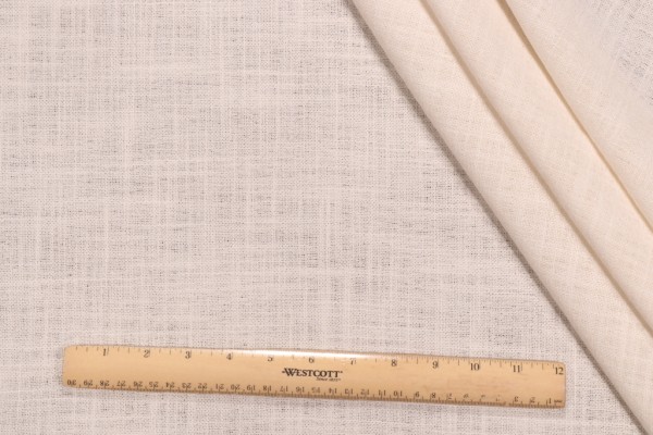 PK Lifestyles Margot Woven Semi-Sheer Drapery Fabric in Pearl