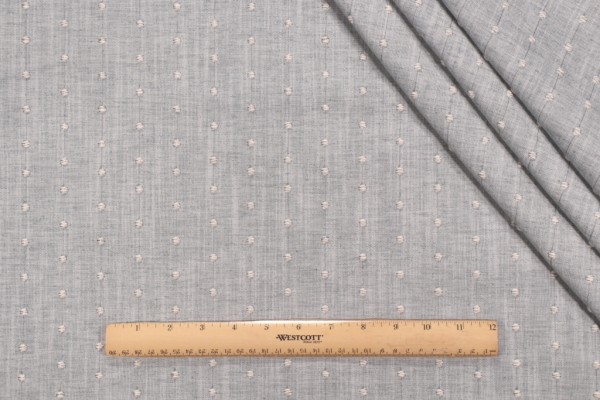 PK Lifestyles Swiss Dot Embroidery Decorator Fabric in Baltic