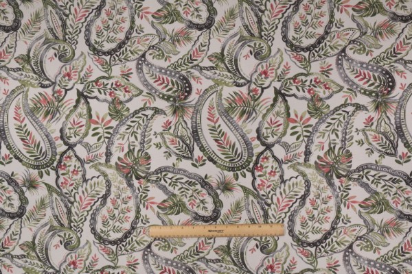 Richloom Faylinn Printed Polyester Outdoor Fabric in Shadow