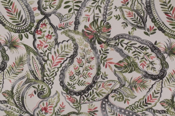 Richloom Faylinn Printed Polyester Outdoor Fabric in Shadow
