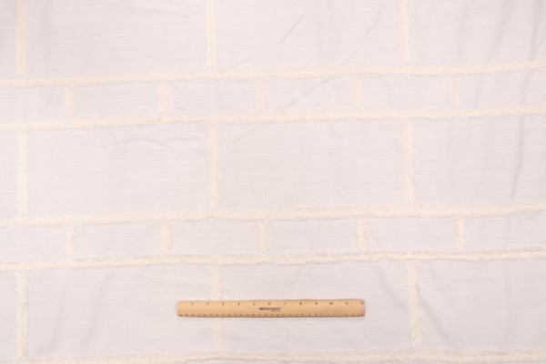 PK Lifestyles On The Fringe Embroidery Decorator Fabric in Cream