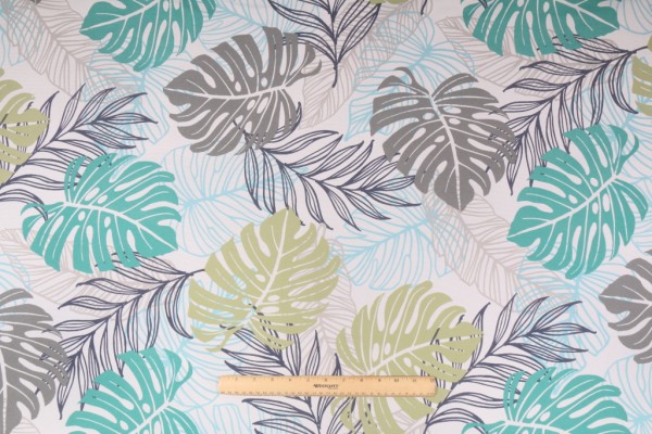 Terrasol - Jumbala Printed Polyester Outdoor Fabric in Jade