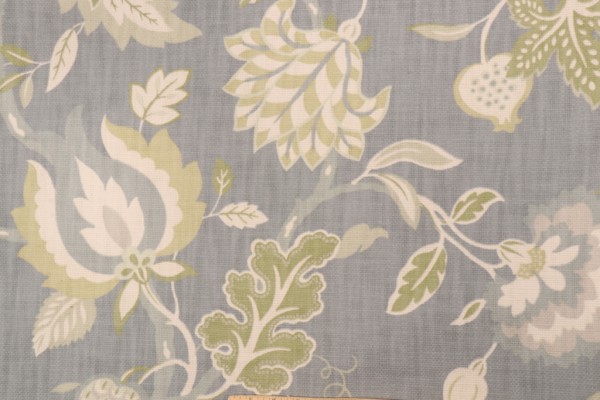 P Kaufmann Folk Art Printed Cotton Decorator Fabric in Slate