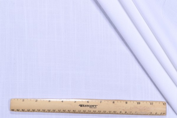 Lino Textiles Daniel Woven Drapery Fabric in White