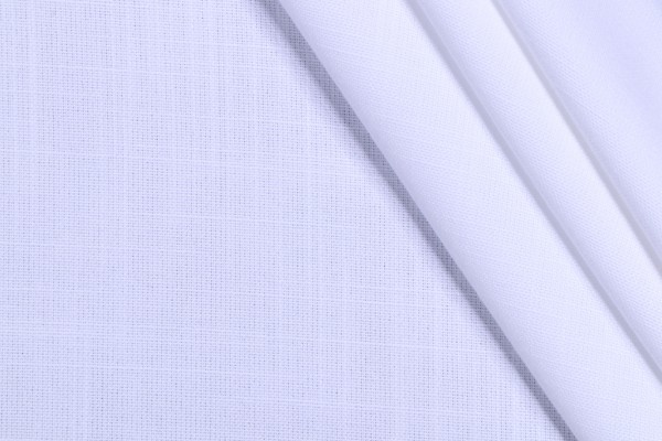 Lino Textiles Daniel Woven Drapery Fabric in White