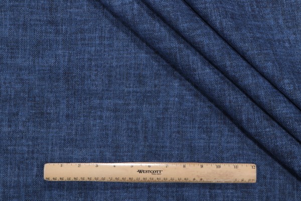 PK Lifestyles Desmond Solid Printed Drapery Fabric in Denim