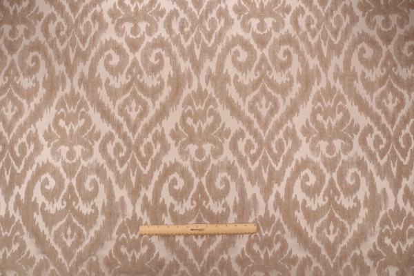 PK Lifestyles Josephine Damask Decorator Fabric in Driftwood