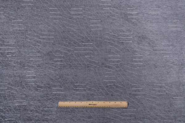 PK Lifestyles Dashboard Woven Chenille Upholstery Fabric in Charcoal