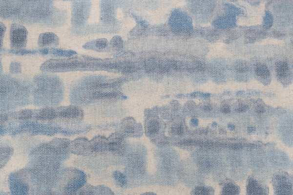 Sample of PK Lifestyles Under Currents Printed Decorator Fabric in Glacier 