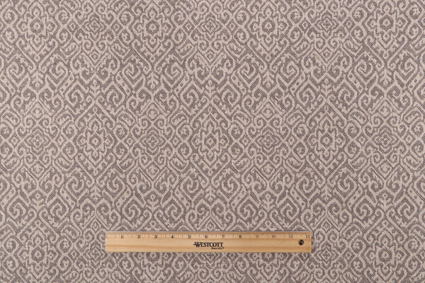 PK Lifestyles Maharaja Medallion Woven Upholstery Fabric in Mushroom 