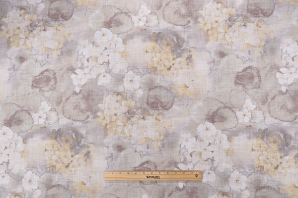 PK Lifestyles Verses Printed Cotton Drapery Fabric in Candlelight 