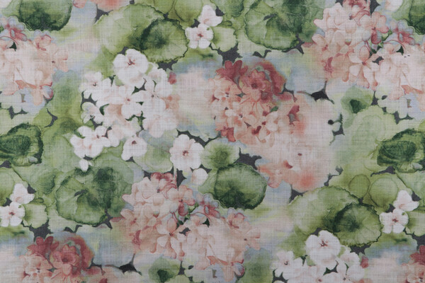 PK Lifestyles Verses Printed Cotton Drapery Fabric in Ivy 