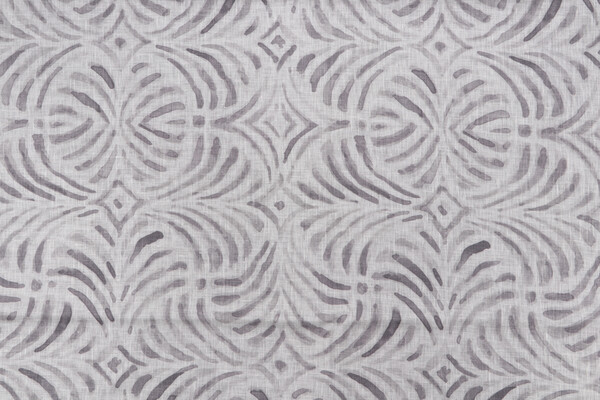 Textile 360 Oliver Sheer Printed Linen Drapery Fabric in Silver