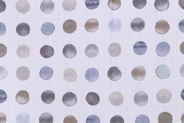 Mill Creek Polly Printed Drapery Fabric in Frost