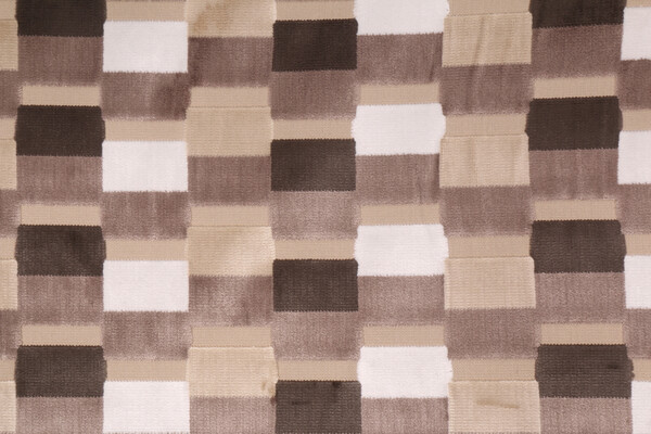 Braemore Colorbands Velvet Upholstery Fabric in Metro