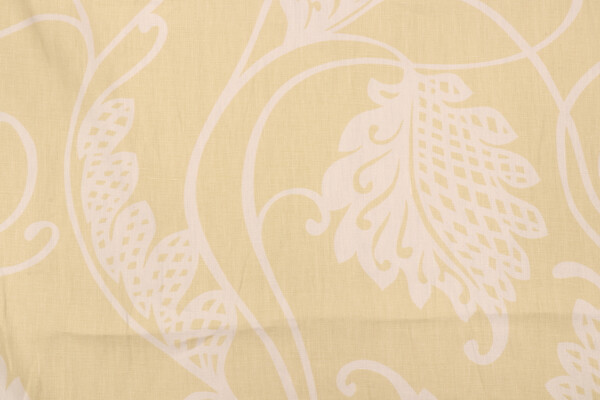 Thibaut F93215 Printed Linen Drapery Fabric in Pea