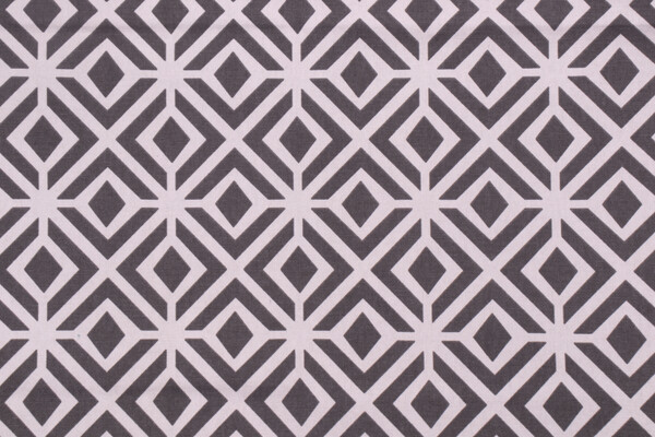 Covington Rupert Printed Cotton Drapery Fabric in 94-Ash