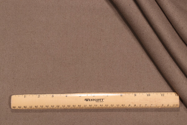 Solid Woven Decorator Fabric in Stone