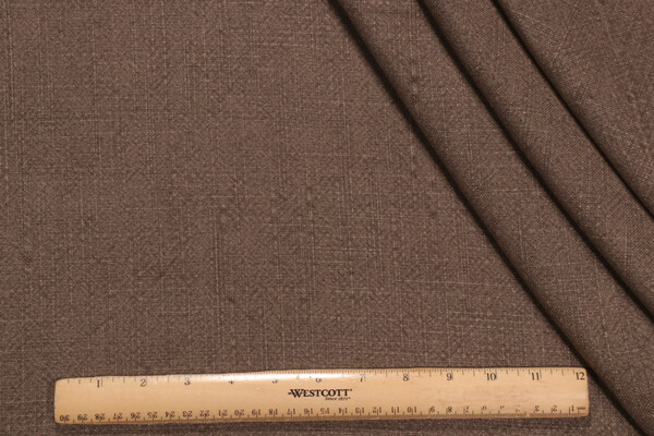 Solid Woven Decorator Fabric in Mink