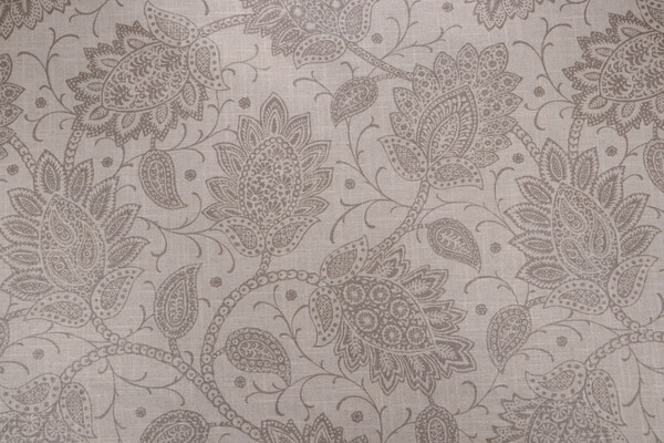 Click for 1.5 Yards Robert Allen Floral Printed Linen Drapery Fabric in Cafe Robert Allen Floral Printed Linen Drapery Fabric in Cafe