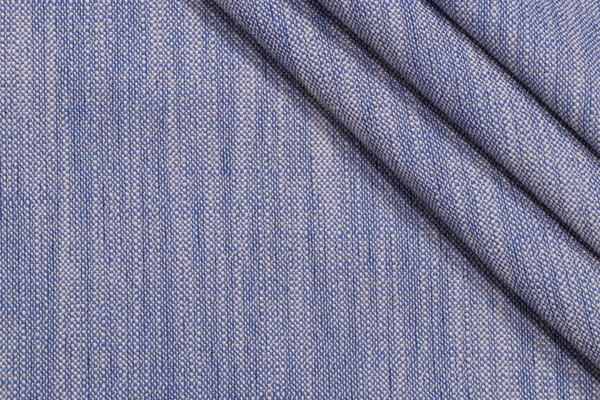 Textured Solid Woven Outdoor Fabric in Marine