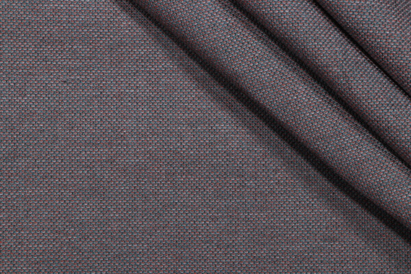 Solid Woven Solution Dyed Acrylic Outdoor Fabric in Papaya/Grey