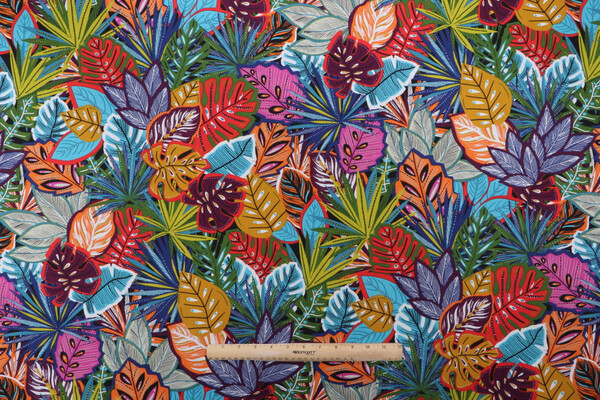 Stof France Lokoli Printed Cotton Drapery Fabric in Multicolore