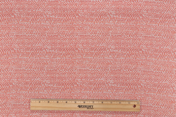 Valdese Weavers McCreery Woven Upholstery Fabric in Coral
