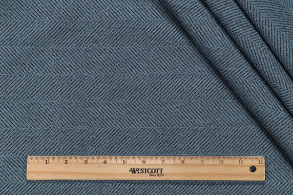 Valdese Weavers Jumper Woven Crypton Home Finish Upholstery Fabric in In Chambray