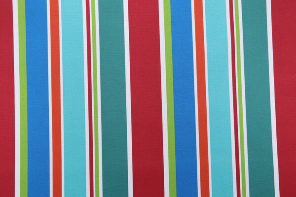 Terrasol - Lagos Stripe Printed Polyester Outdoor Fabric in Garden
