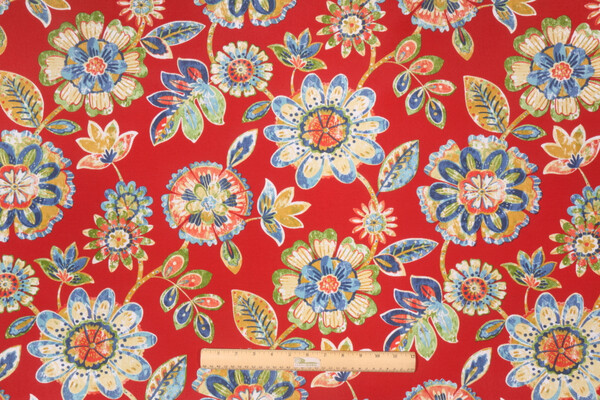 Click for 4 Yards Richloom Daelyn Printed Polyester Outdoor Fabric in Cherry Richloom Daelyn Printed Polyester Outdoor Fabric in Cherry