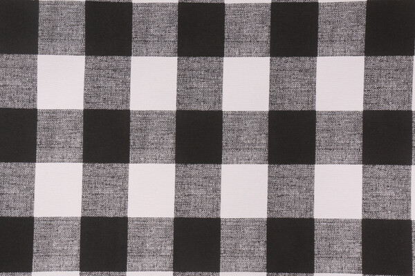 Premier Prints Anderson Printed Polyester Outdoor Fabric in Black