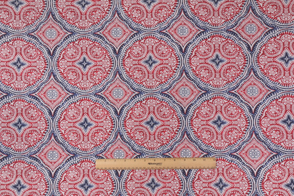Richloom Besetta Printed Polyester Outdoor Fabric in Nautical