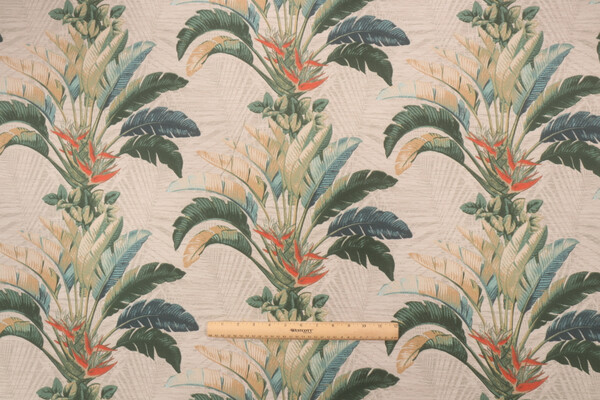 Tommy Bahama Banana Leaves Printed Polyester Outdoor Fabric in Wicker