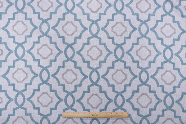 Magnolia Home Talbot Printed Cotton Drapery Fabric in Verdigris