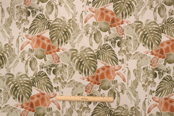 Tommy Bahama Tortuga Bay Printed Polyester Outdoor Fabric in Sunset