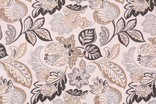 Richloom Dailey Printed Polyester Outdoor Fabric in Pewter